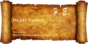 Hajdú Egmont névjegykártya